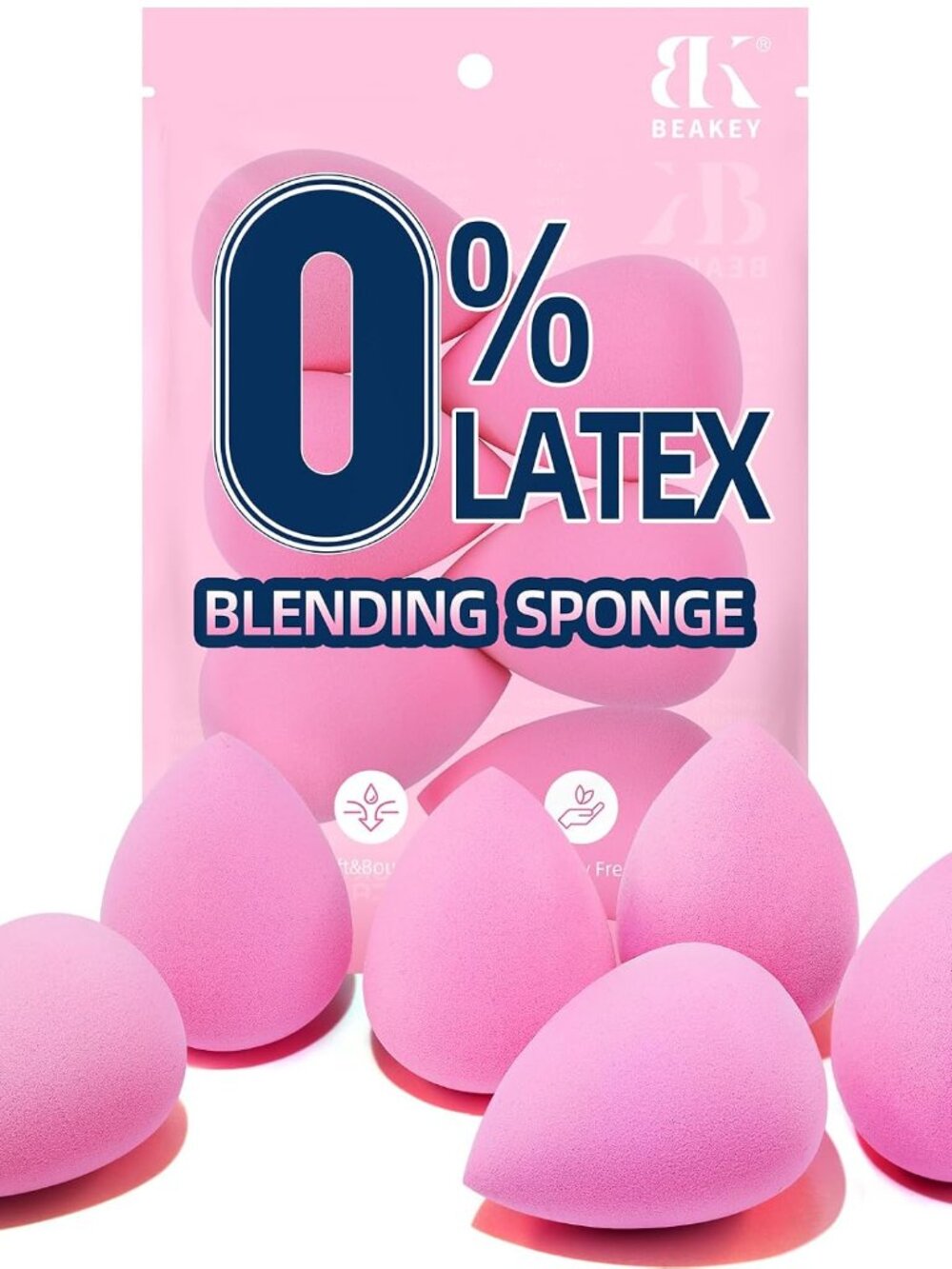 Makeup Sponge Set of 6, Super Soft Beauty Sponges for Foundation